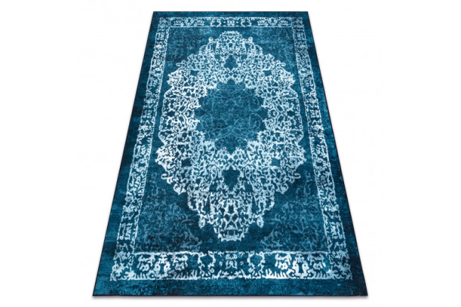 Koberec ANTIKA 123 ornament modrý