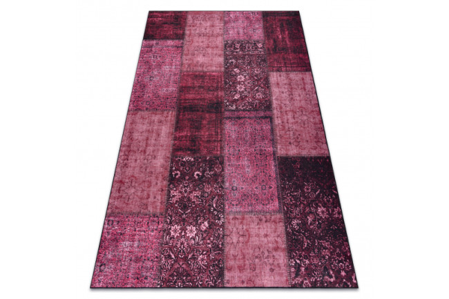 Koberec ANTIKA 127 patchwork ružový