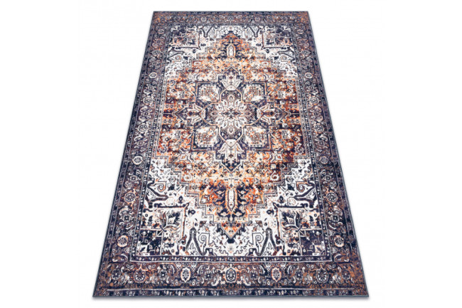 Koberec ANTIKA Ancret Sunset - modrý / oranžový