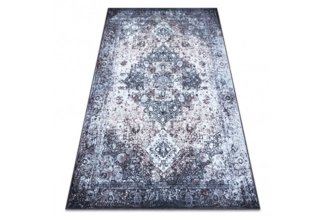 Koberec ANTIKA Ancret Washedstone ornament sivý