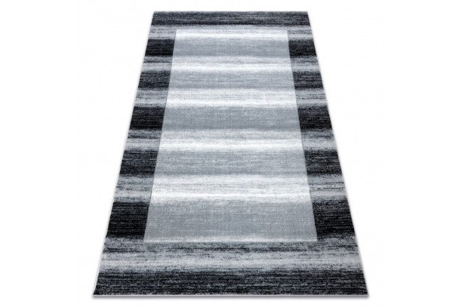Koberec ARGENT - W9557 Ramka, vintage, linie sivý