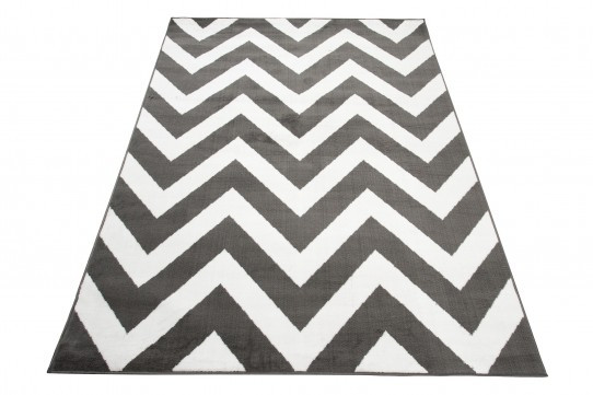 Koberec BALI PP C438A tmavý sivý / biely
