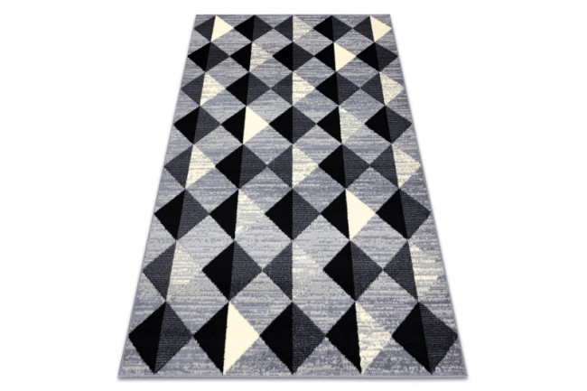 Koberec BCF BASE 3987 Trigone sivý / slonia kosť