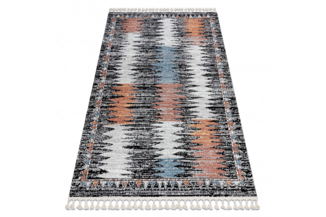 Koberec BELLE BR23A čierny / ružový Fredzle