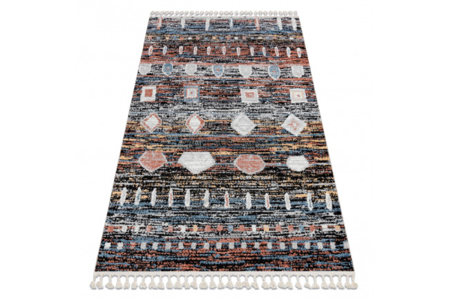 Koberec BELLE BR36A čierny / ružový Fredzle