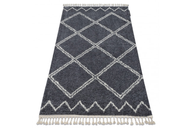 Koberec BERBER ASILA B5970 sivý / biely Fredzle berber marokánsky