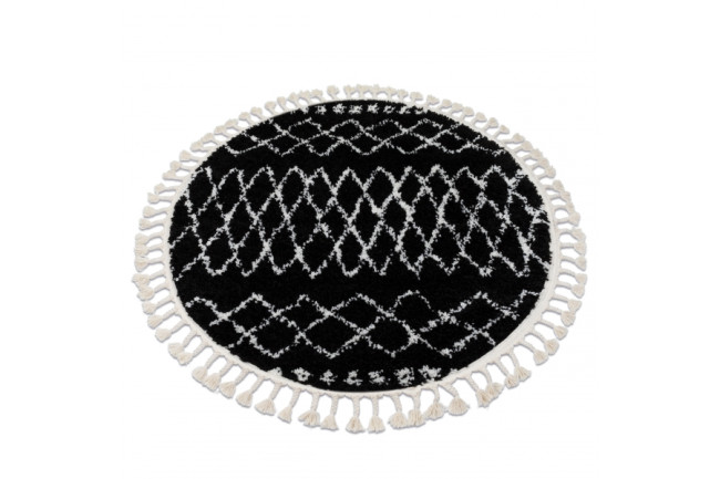 Levně Koberec BERBER ETHNIC G3802 kruh černý / bílý Fredzle berber marokánský