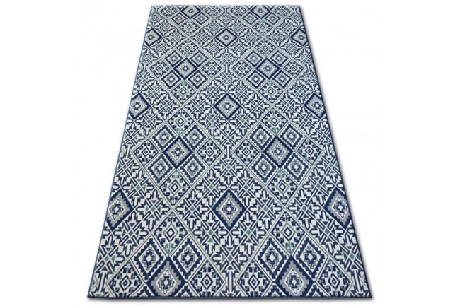 Koberec COLOR 19247/699 SISAL ROMBY modrý