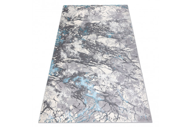 Koberec CORE W9789 Abstrakcia - sivý / modrý