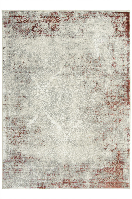 Koberec DAVINCI 2019A krémový / červený