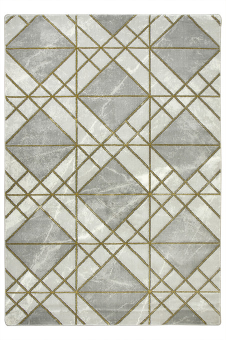 Koberec Diamond K4492G zlatý / sivý