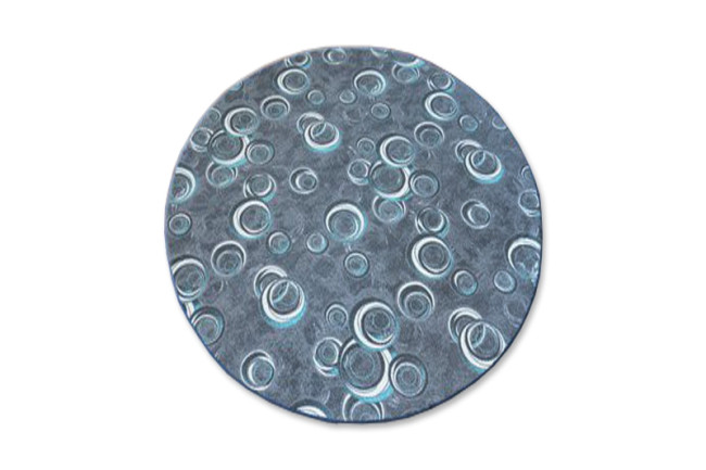 Koberec DROPS kruh sivý