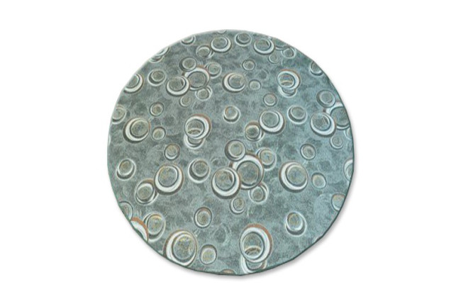 Koberec DROPS kruh zelený