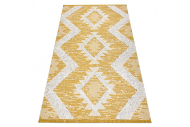 Koberec Eko MOROC SIZAL Romby 22312 žltý/krém