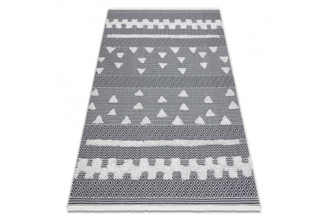 Levně Koberec EKO SIZAL MOROC geometrický 22321 - krém / šedý