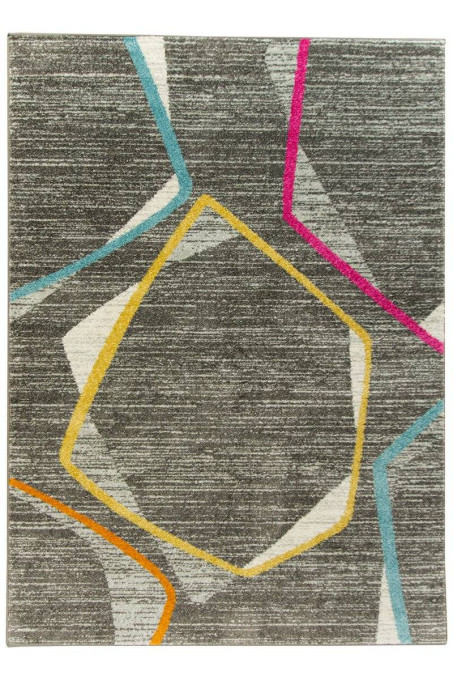 Koberec EMILY 2326A sivý / žltý