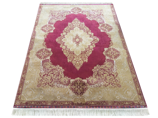 Koberec Exkluzívny Qum Silk 02 čevený