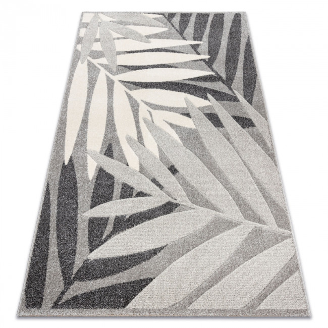 Koberec FEEL 1827/16811 LÍSTIE sivý / krém
