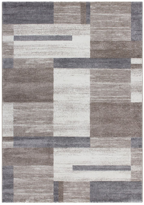 Koberec FEELING BLOCK béžový / strieborný