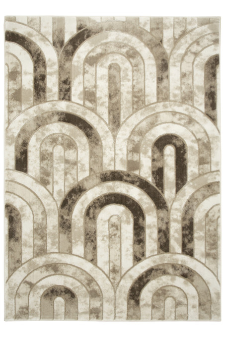 Koberec Felix 9303A lesklý svetlobéžový / tmavobéžový / krémový