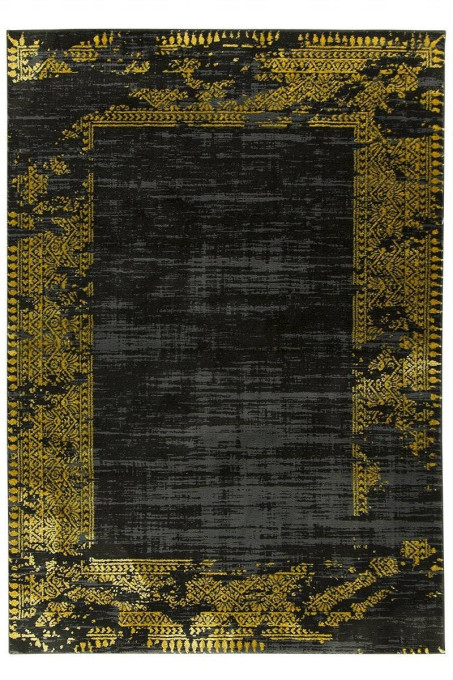 Koberec Festiaval 3479A zlatý / čierný