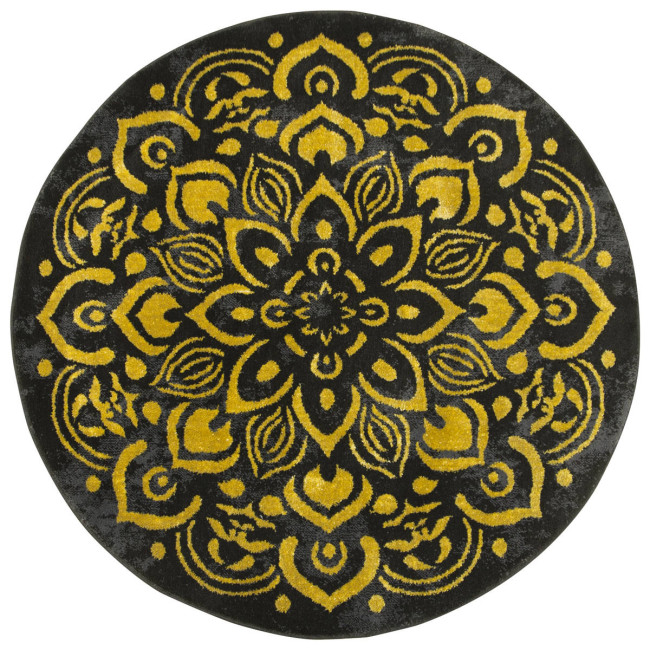 Koberec Festival Gold 5866A Ornament čierny / zlatý