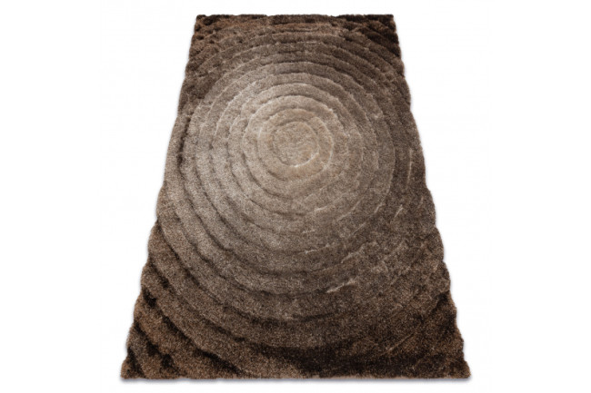 Koberec FLIM 008-B7 kruhy - hnedý
