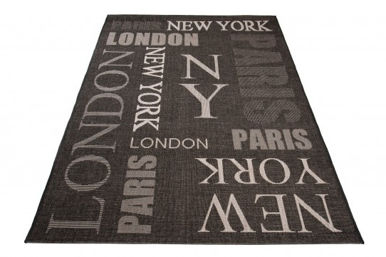 Koberec Floorlux 20224 čierny / strieborný