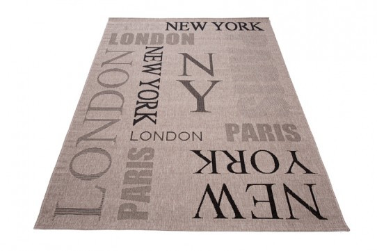 Koberec Floorlux 20224 strieborný / čierny