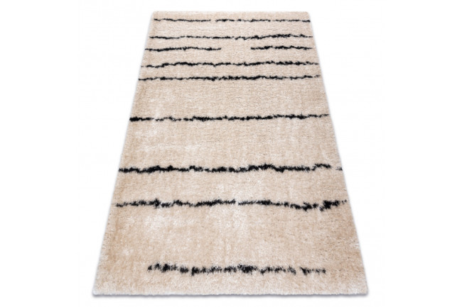 Koberec FLUFFY 2371 shaggy paski - krém / antracit