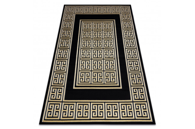 Koberec GLOSS 6776 86 Styl, greek - čierny, zlatý