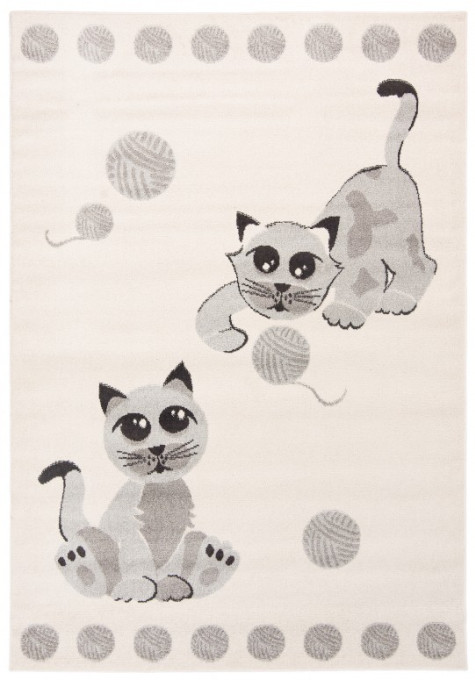 Koberec HAPPY FBA H318A biely/sivý