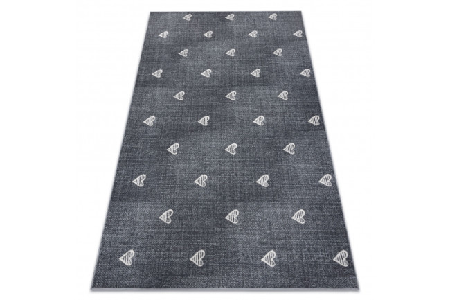 Koberec HEARTS Jeans - sivý