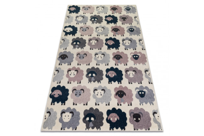 Koberec HEOS 78468 krém / ružový / nebeský / sivý OVCE