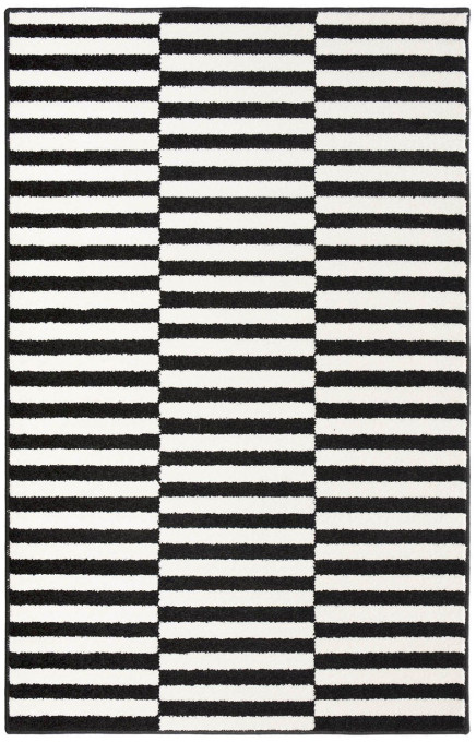 Koberec HOLM čierny / biely