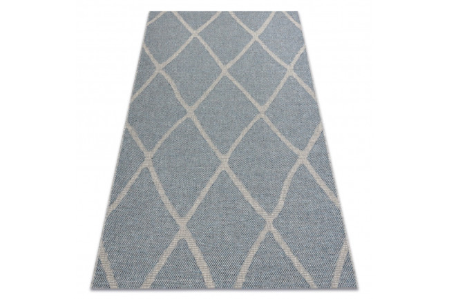 Koberec HOUSE šnúrkový SIZAL 40345 sivý / modrý