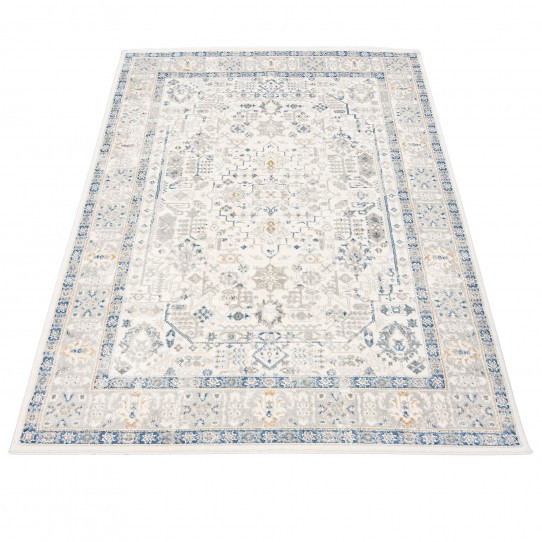 Koberec IDAHO G549B HIL - biely, modrý