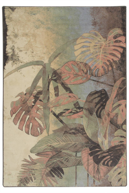 Koberec Isfahan Elish Monstera krémový / viacfarebný