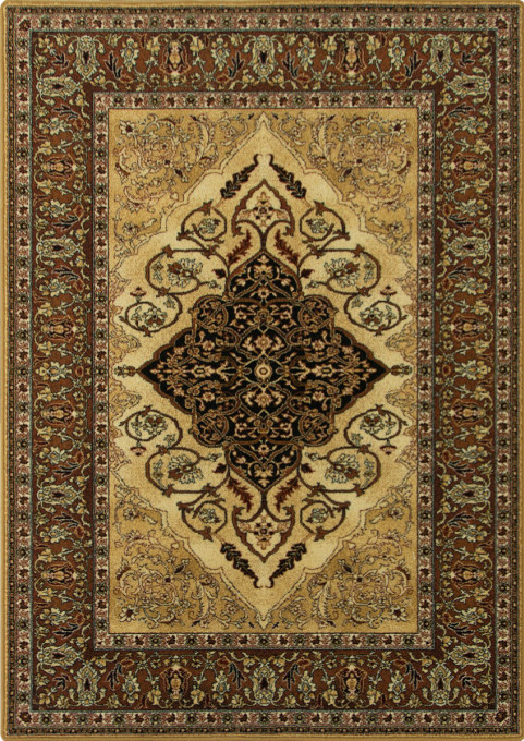 Koberec Isfahan Leyla jantár hnedý / béžový