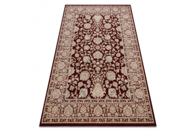 Koberec JADE 45009/301 Ramka, kvety červený / béžový