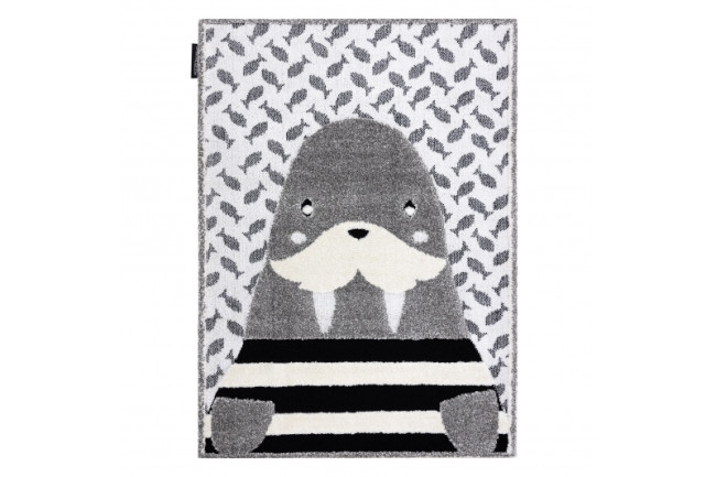Koberec JOY Walrus sivý / krém