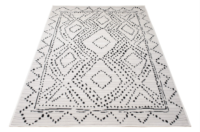 Koberec JUNO 3188B krémový / čierny