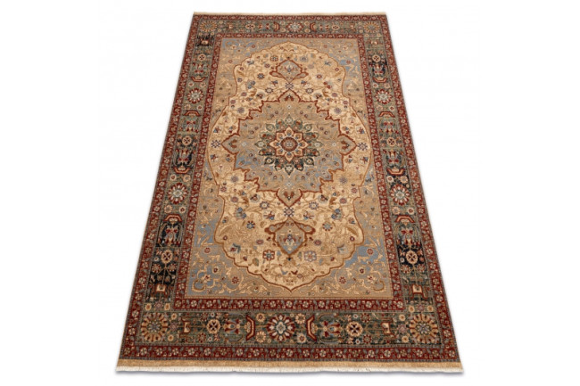 Koberec KESHAN Rozeta orientálny 7519/53555 béž / granát