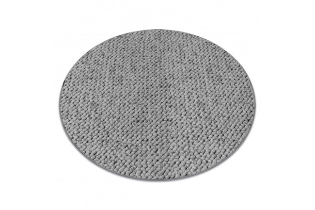 Koberec kruh CASABLANCA sivý