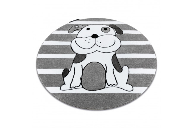 Koberec KRUH PETIT PUPPY PSÍK sivý