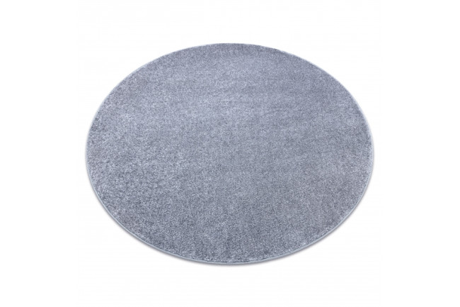 Koberec kruh SANTA FE strieborný