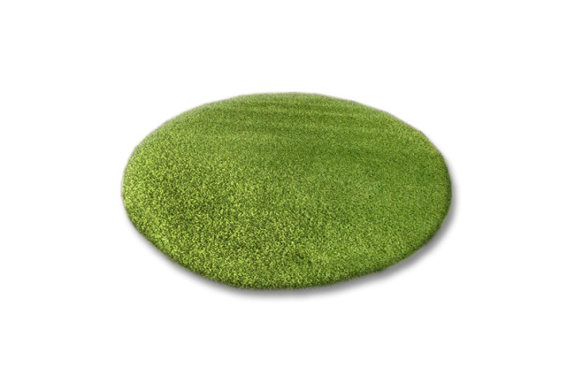 Koberec kruh SHAGGY zelený