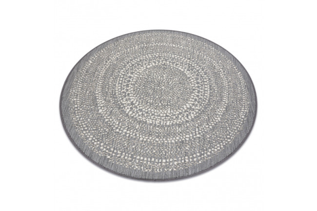 Koberec kruh SIZAL FLAT 48834637 sivý