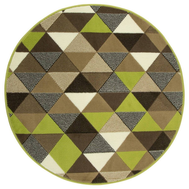 Koberec Luna 503430/67915 limetkový / hnedý