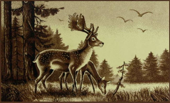 Koberec Makata - Jeleň, béžový